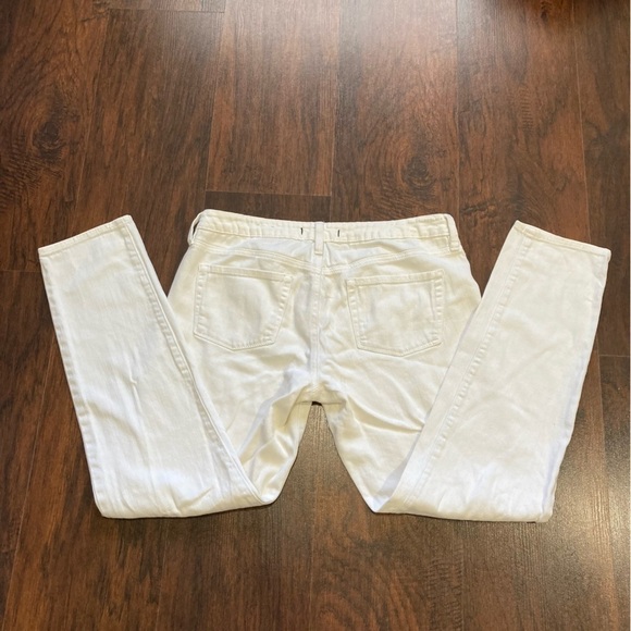 11 BULLHEAD black DENIM LEGGINGS white denim jeans tapered GUC *as is - Picture 10 of 16